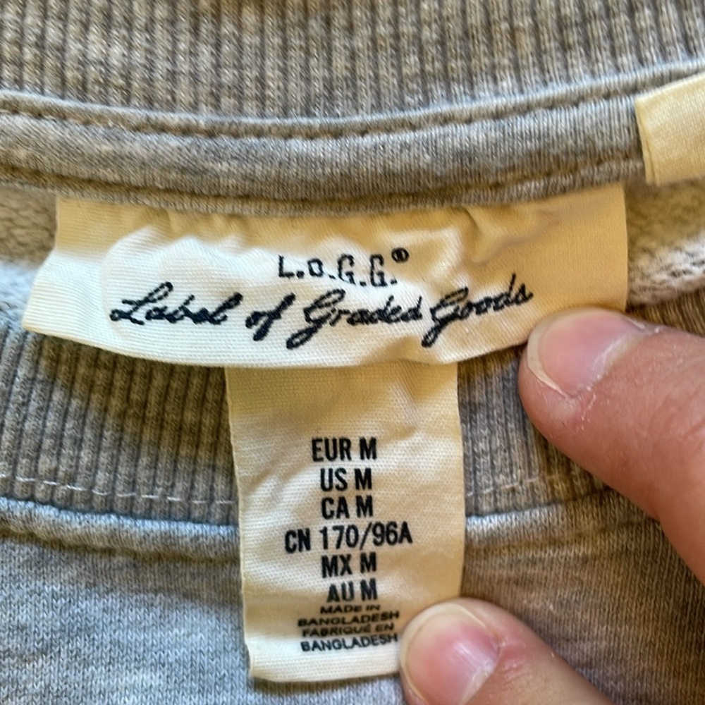 👽3/$30 SALE👽 H&M LOGG New York Printed Crewneck Sweatshirt Size Medium - Picture 5 of 7